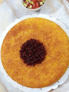 عکسی از دستور ته چین مرغ