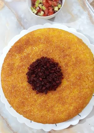 عکسی از دستور ته چین مرغ