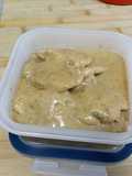 Contramuslos de pollo en salsa