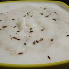 A picture of Cucumber raita.