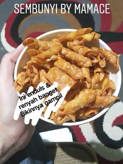 Foto resep Kacang sembunyi karamel dari kulit pangsit