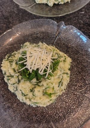 Una foto de Arroz Cremoso con Espinacas