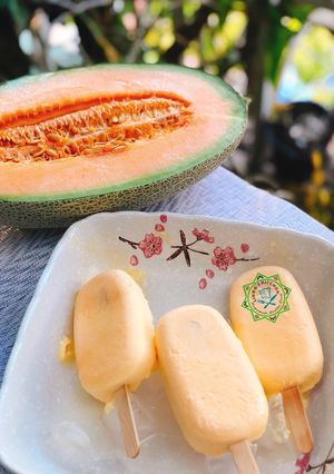 Hình của món Kem dưa lưới ngon mê ly!.