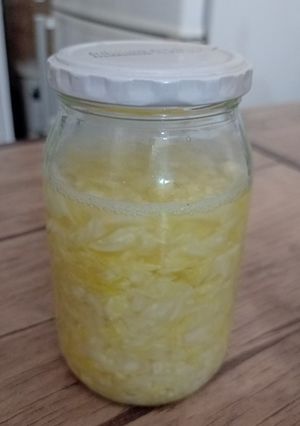 عکسی از دستور ساورکرات خانگی