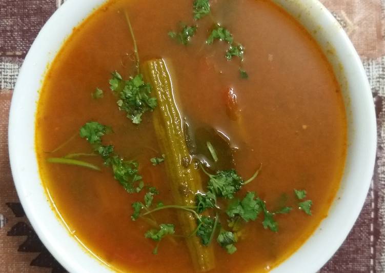 Easiest Way to Prepare Ultimate Drumstick and Tomato Rasam