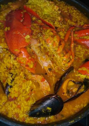 Una foto de Arroz caldoso con bogavante