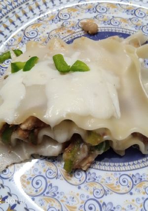 A picture of Chicken lasanga.