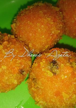 Foto resep Bola Ubi coklat keju