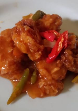 Foto resep Udang tepung asam manis