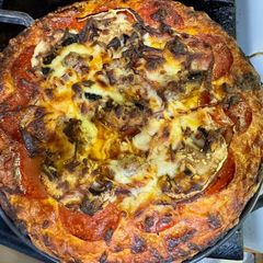 A picture of Pizza Dough & Pizza Sauce.