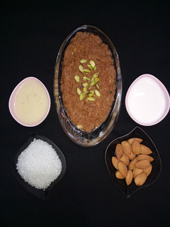 बादाम का हलवा(badam ka halwa recipe in hindi) रेसिपी मुख्य फोटो