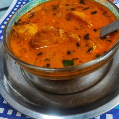 Curd aloo gravy A picture of Curd aloo gravy.