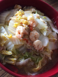 Foto resep Tumis sawi putih & udang