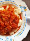 Ñoquis de papa (Con almidón de maíz y harina de arroz) y salsa de tomate! (SIN GLUTEN, SIN LACTOSA)