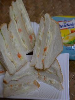 【芝司樂週末大挑戰】馬鈴薯沙拉起司三明治 的食譜成品照片