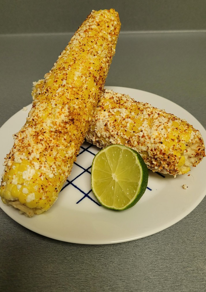 Una foto de Elote (maíz mexicano)