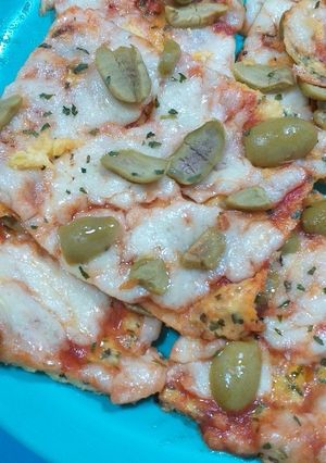 Una foto de Pizza keto sin harina