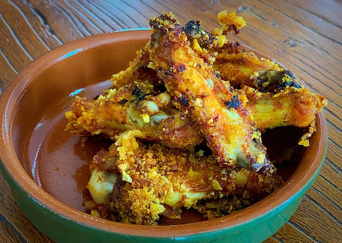 Alitas empanadas exprés