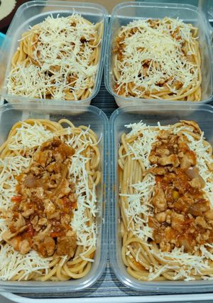 Foto resep 258. Spaghetti chicken barbeque