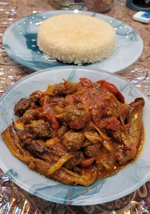 عکسی از دستور مشته بادمجان شیرازی