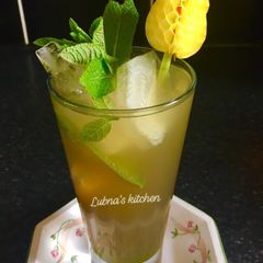 A picture of Jaggery & Mint Drink: (Gur Mint Sharbat).