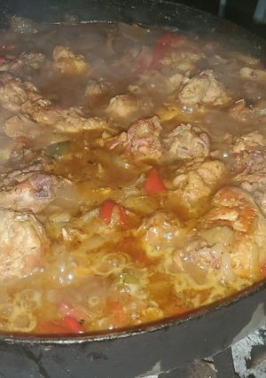 Una foto de Pollo al disco a la cerveza