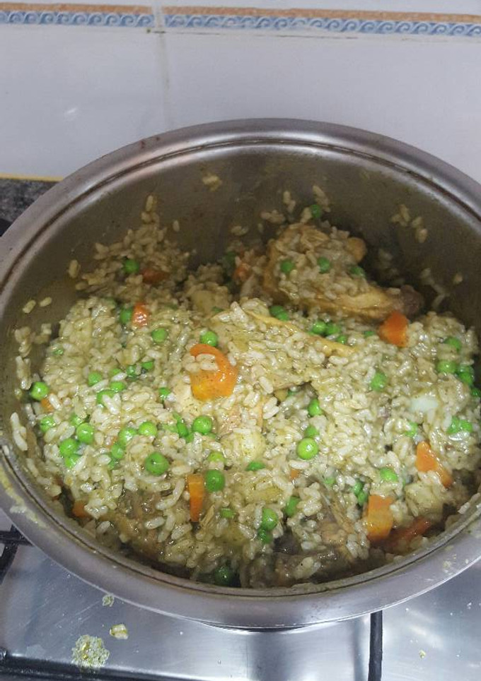 Una foto de Pollo verde