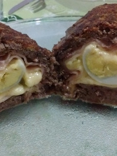 Una foto de Pan de carne relleno, fácil y rico