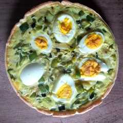Una foto de Tarta de zapallitos y papa