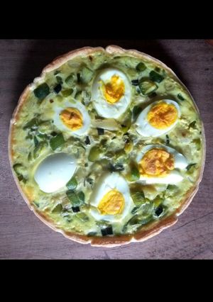 Una foto de Tarta de zapallitos y papa