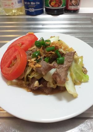 Foto resep Daging Sapi Dengan Sayur Kol