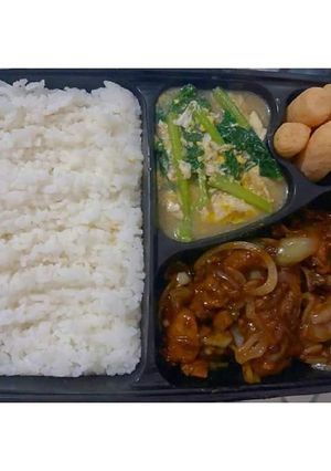 Foto resep Bento Box Chicken Teriyaki Simple Dan Enak