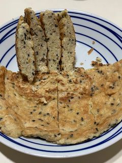 簡單燕麥雞蛋餅 的食譜成品照片