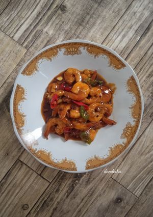 Foto resep Udang Saus Lada Hitam