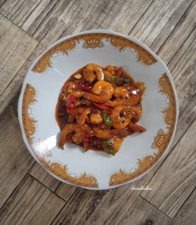 Foto resep Udang Saus Lada Hitam