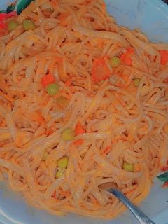 صورة لوصفة معكرونة بالخضروات 🍝