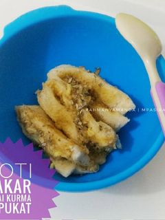 Foto resep MPASI Roti bakar selai kurma alpukat