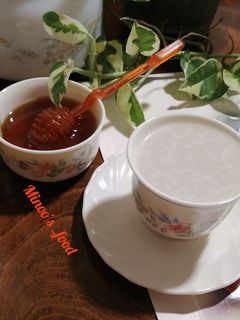 عکسی از دستور دمنوش بادام (چای بادام)