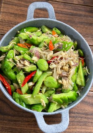 Foto resep Tumis Pare Teri Pete