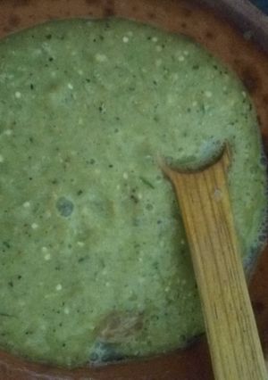 Una foto de Salsa verde con pipicha