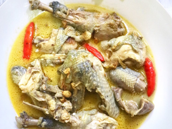 Langkah Mudah untuk Membuat OPOR PEDAS AYAM KAMPUNG (Tidak pakai Kunyit) yang Enak