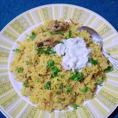Chicken 🐔 biryani A picture of Chicken 🐔 biryani.
