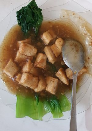 Foto resep Pokcoy cah bawang putih dan tahu
