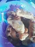 Pasteles fritos con dulce de membrillo.😋