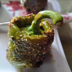 Stuffed spicy capsicum A picture of Stuffed spicy capsicum.