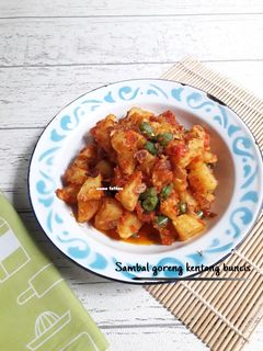 Foto resep Sambal goreng kentang buncis