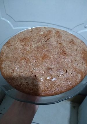 Una foto de Bizcochuelo de "chocolate" vegano (de cascarilla)