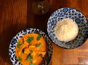 Una foto di riso curry