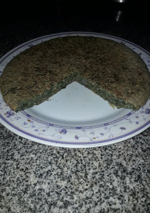 Una foto de Tortilla de espinaca y avena