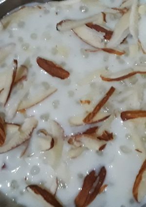 A picture of Sabudana kheer.